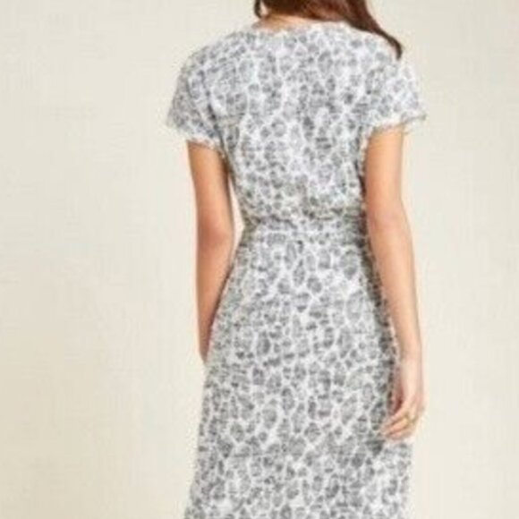 Anthropologie Dolan Left Coast Taleen Midi Dress in Black / White size S NWOT - Picture 4 of 7